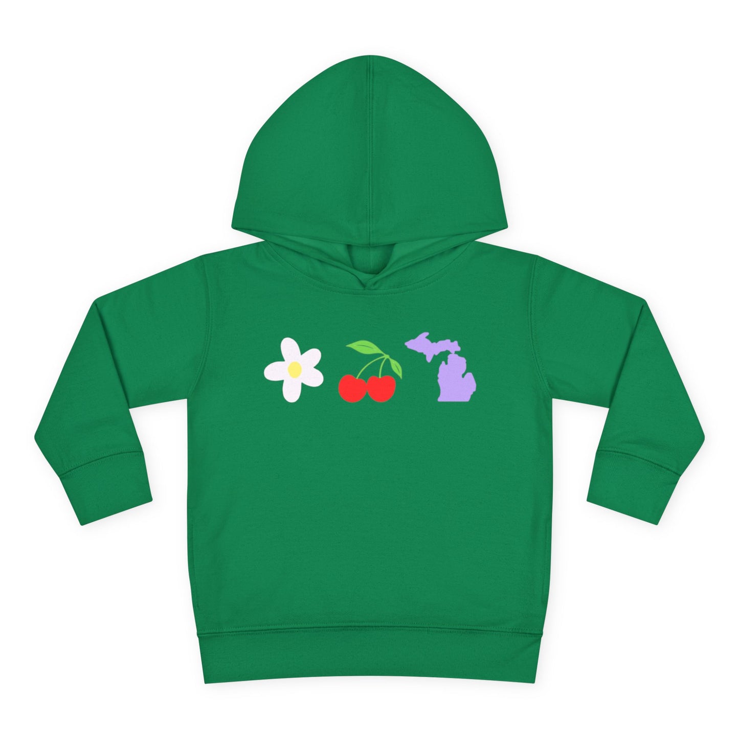 Toddler Cherry Floral Michigan Hoodie