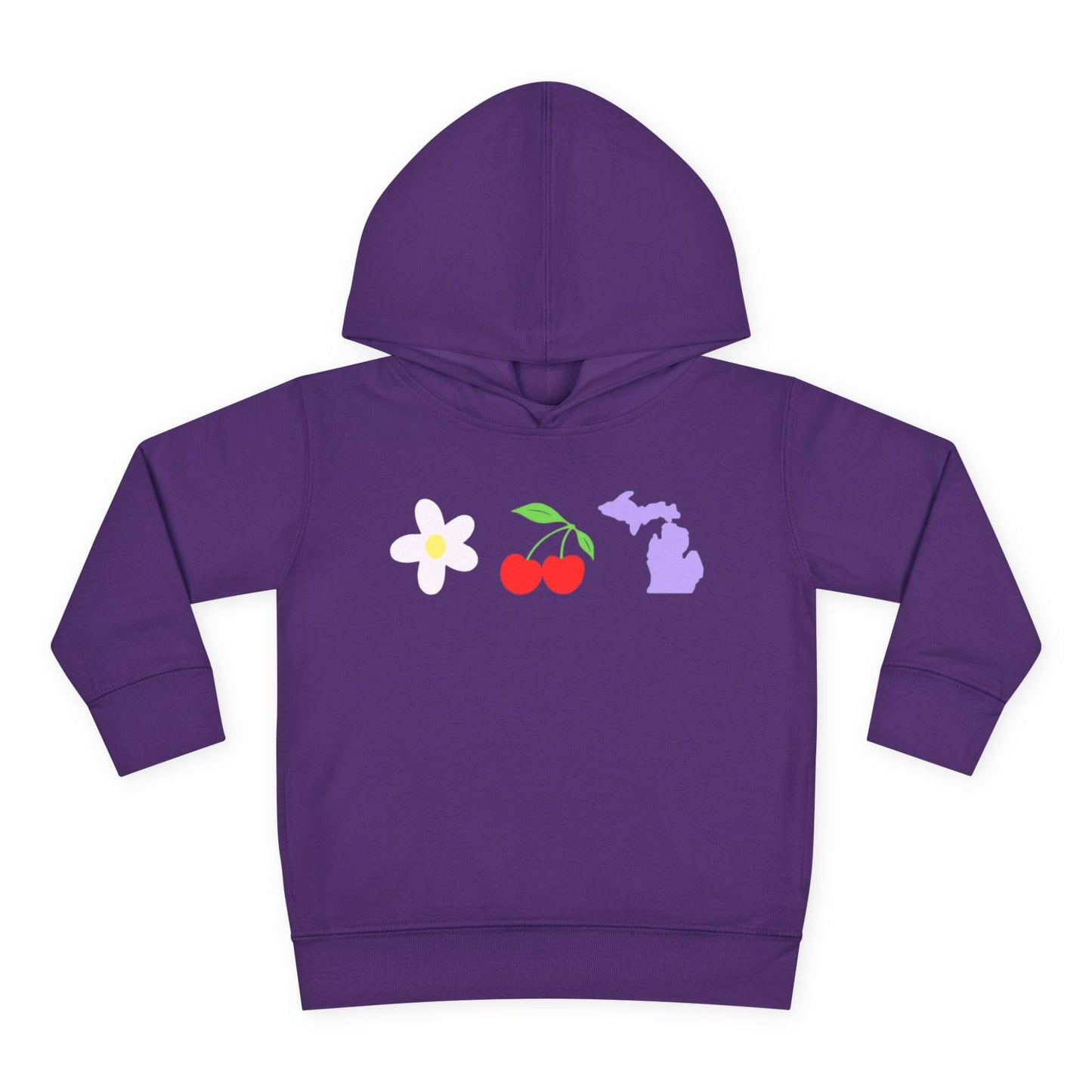 Toddler Cherry Floral Michigan Hoodie