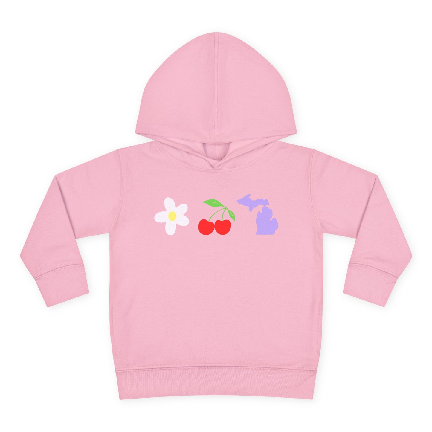 Toddler Cherry Floral Michigan Hoodie