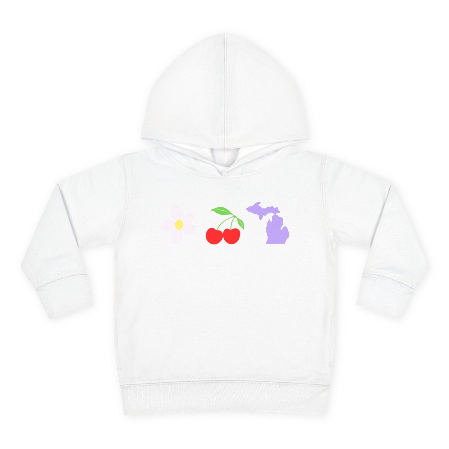 Toddler Cherry Floral Michigan Hoodie