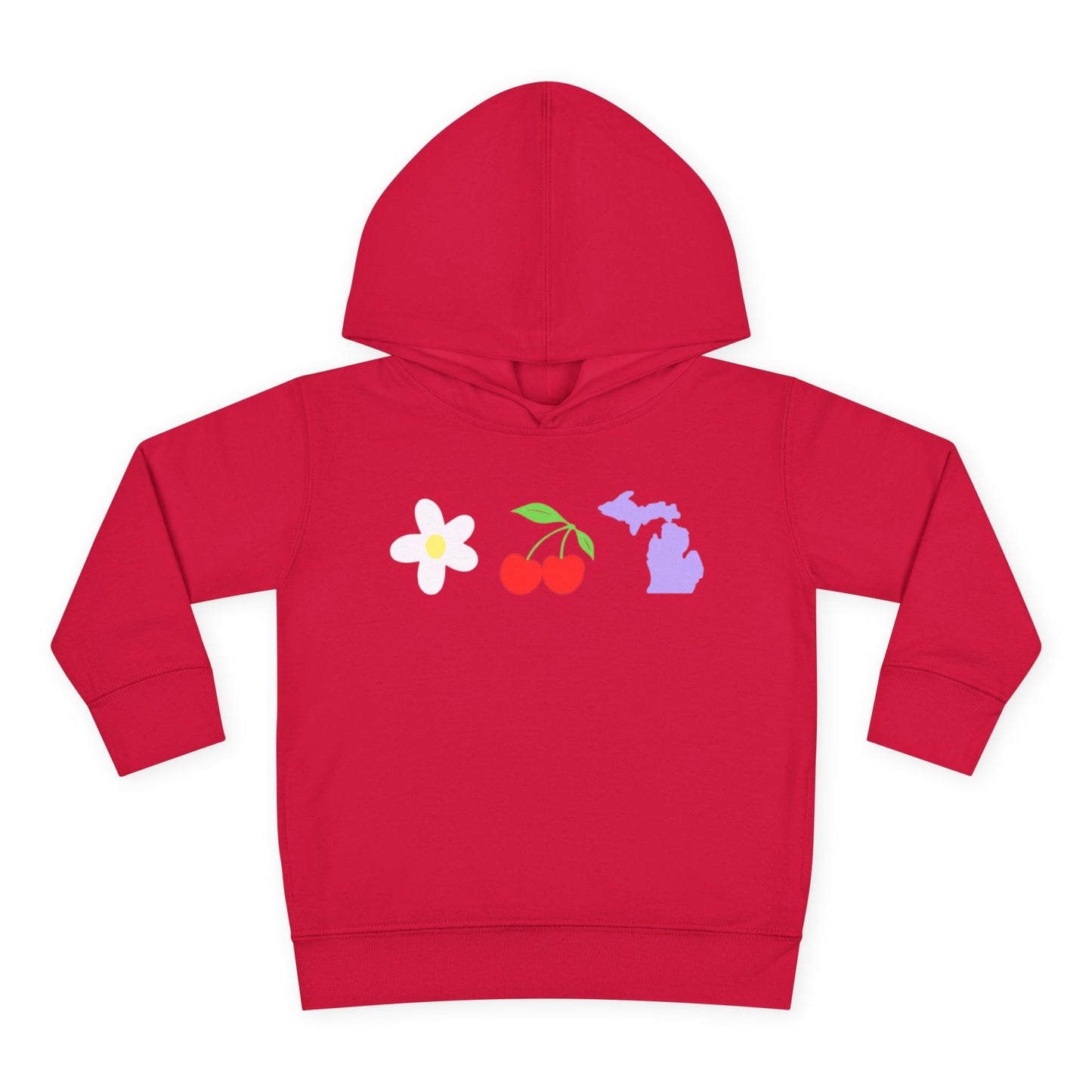 Toddler Cherry Floral Michigan Hoodie