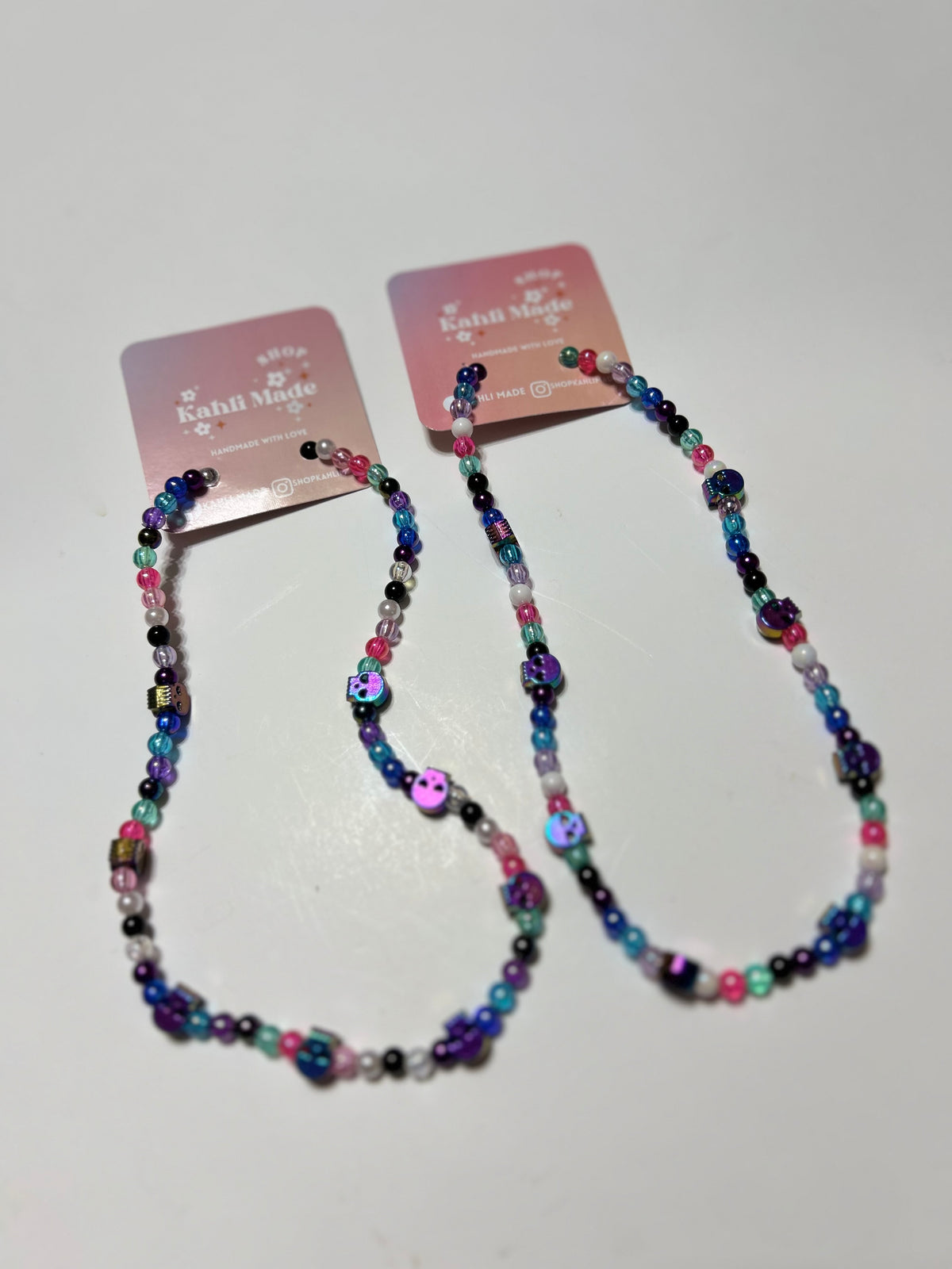 Mini Holographic Skull Necklace