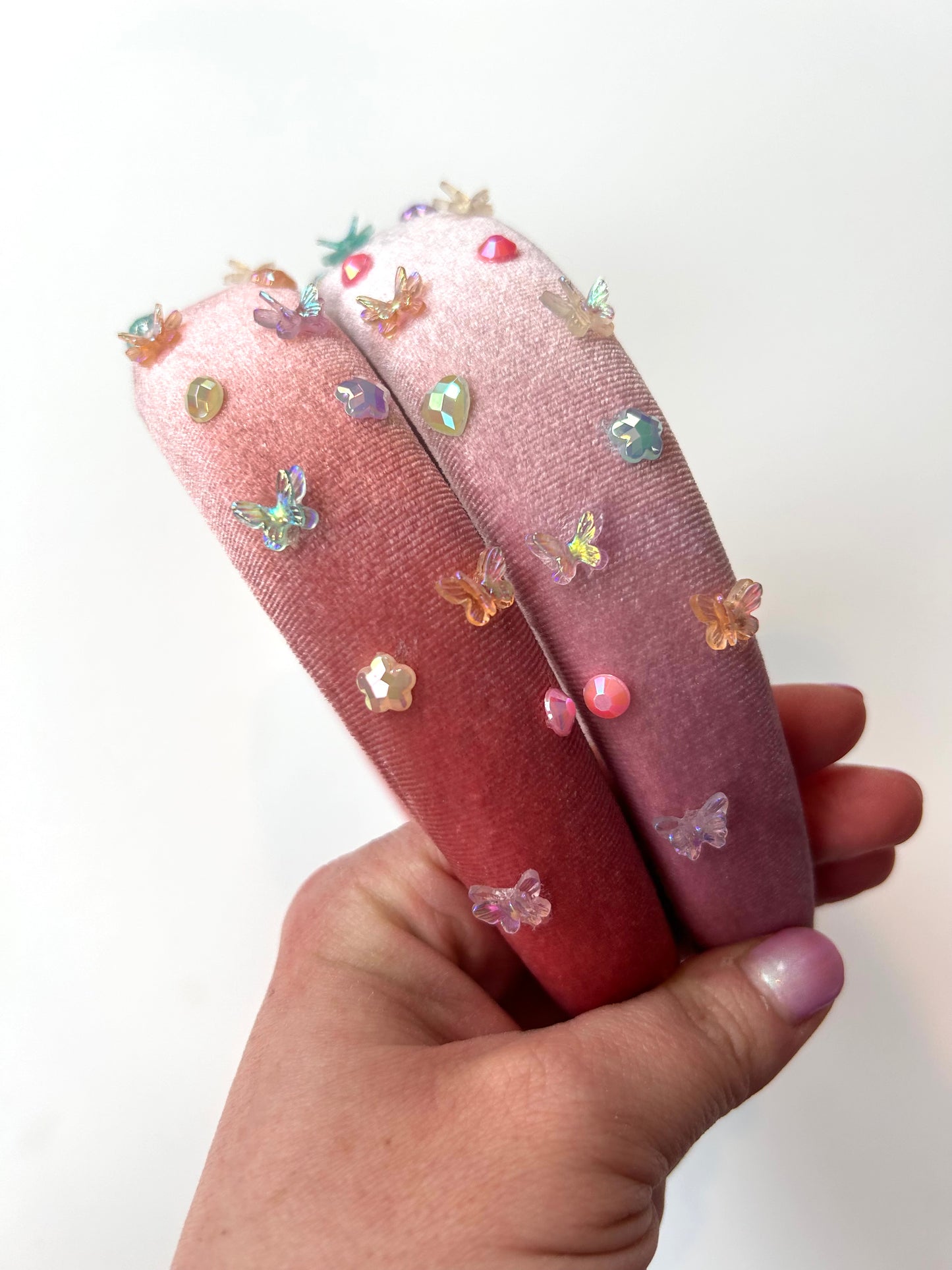 Velvet Butterfly Headband