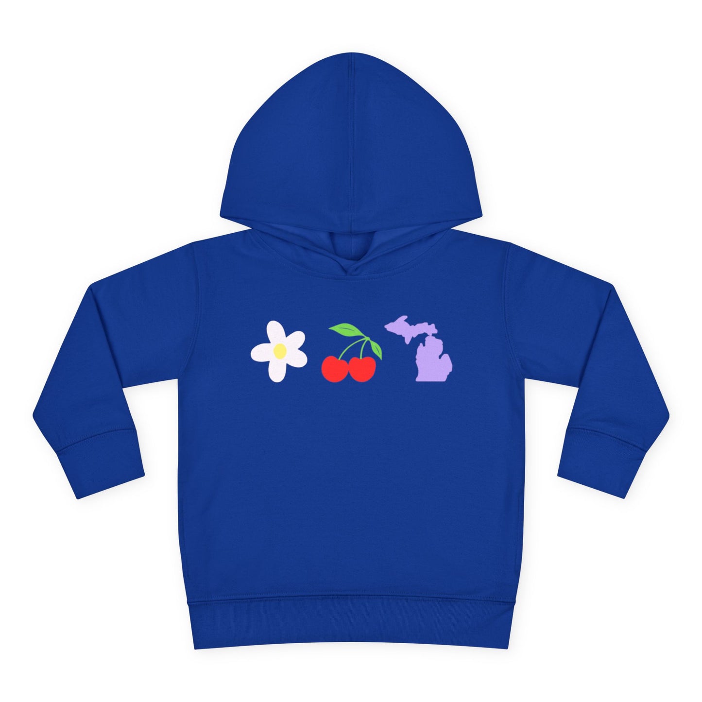 Toddler Cherry Floral Michigan Hoodie