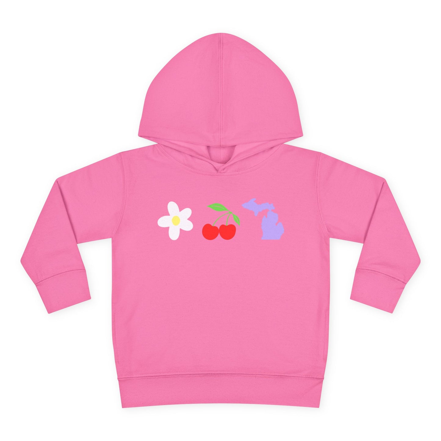Toddler Cherry Floral Michigan Hoodie