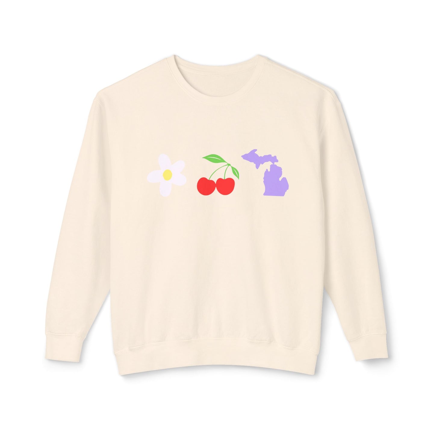 Women's Cherry Floral Crewneck