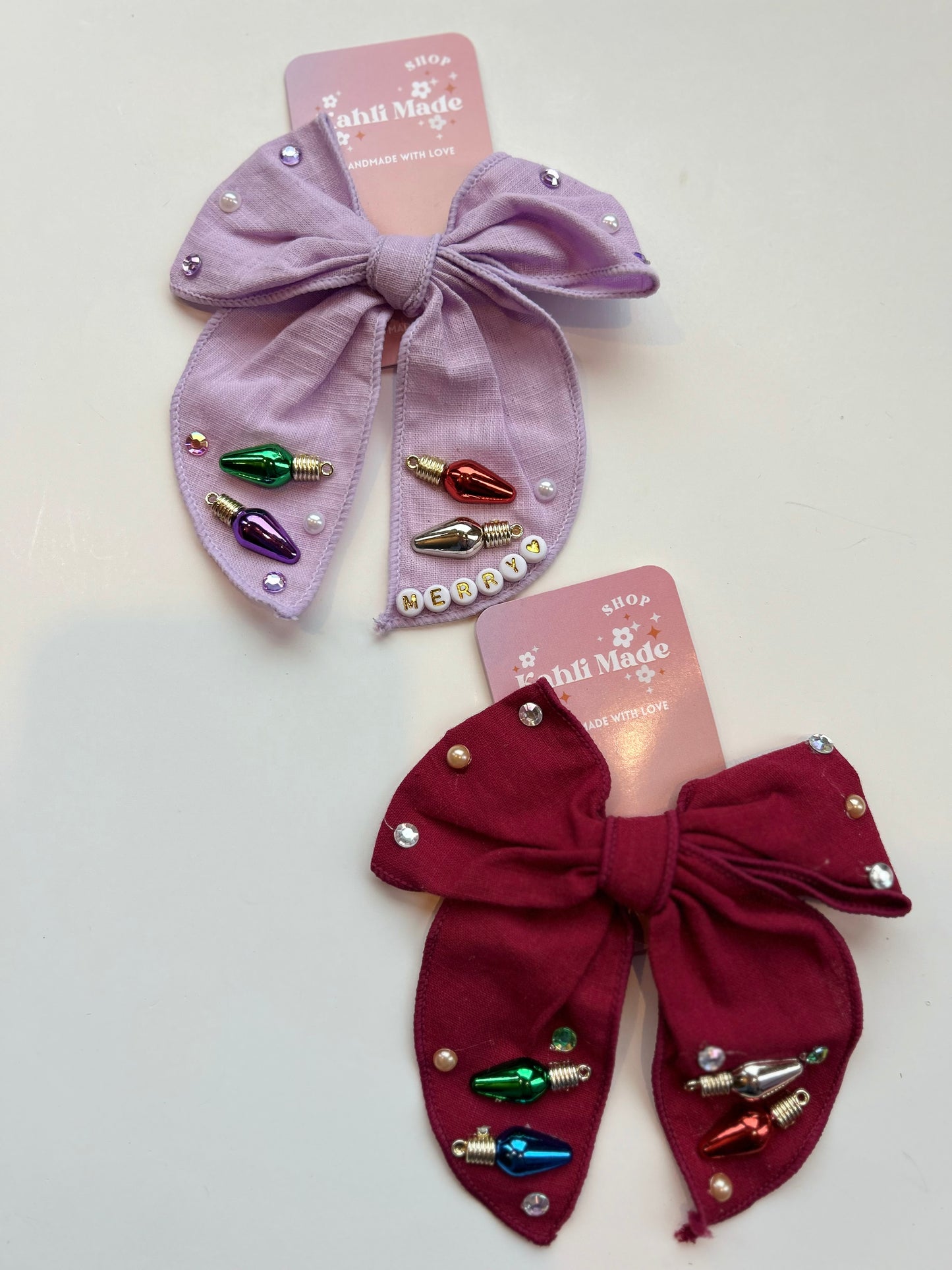 Christmas Lights Bow