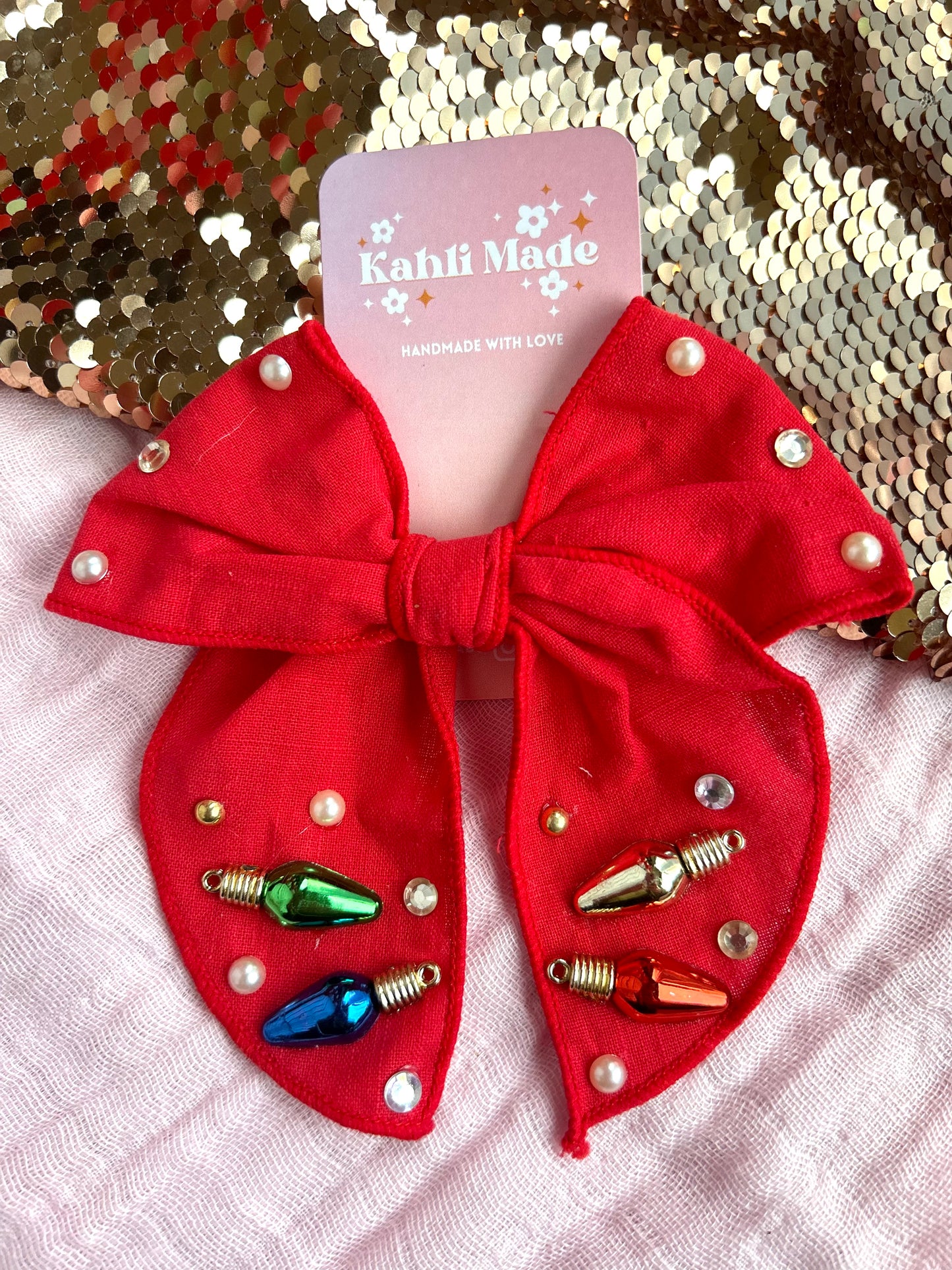 Holiday Lights Bow