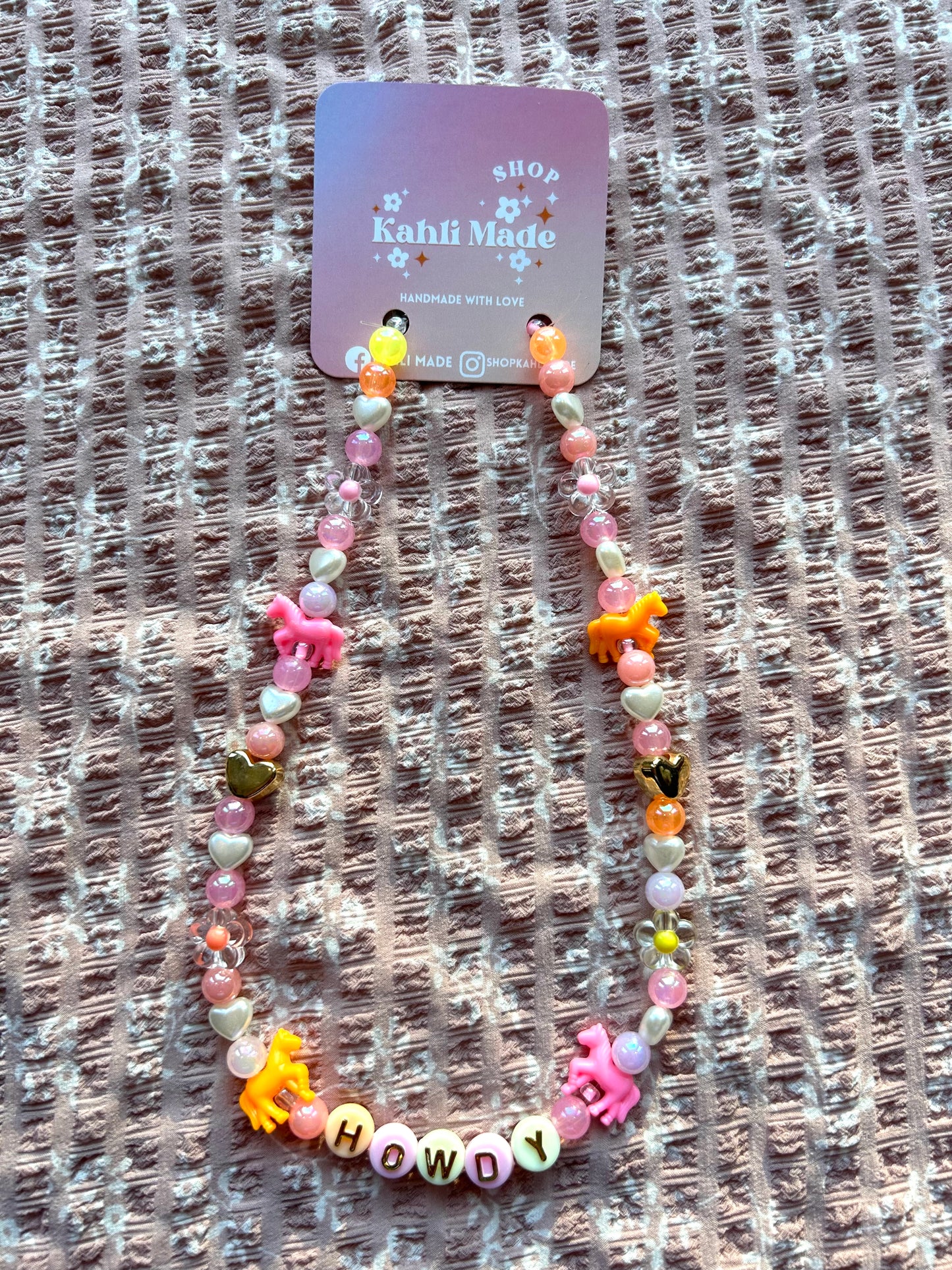 Girls Howdy Necklace