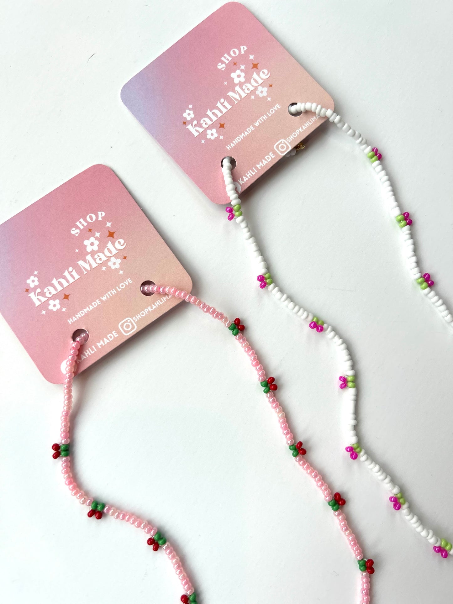 Cherry Seed Bead Necklace