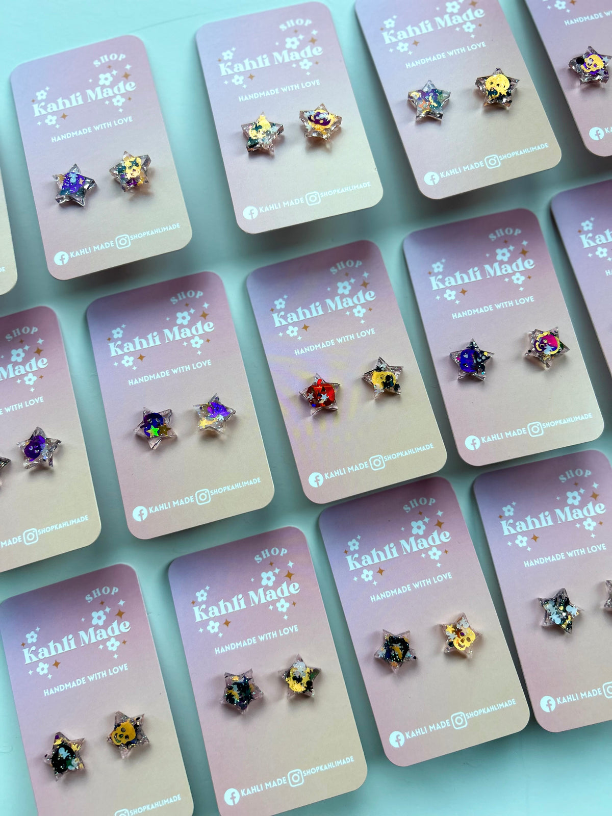 Spooky Star Studs
