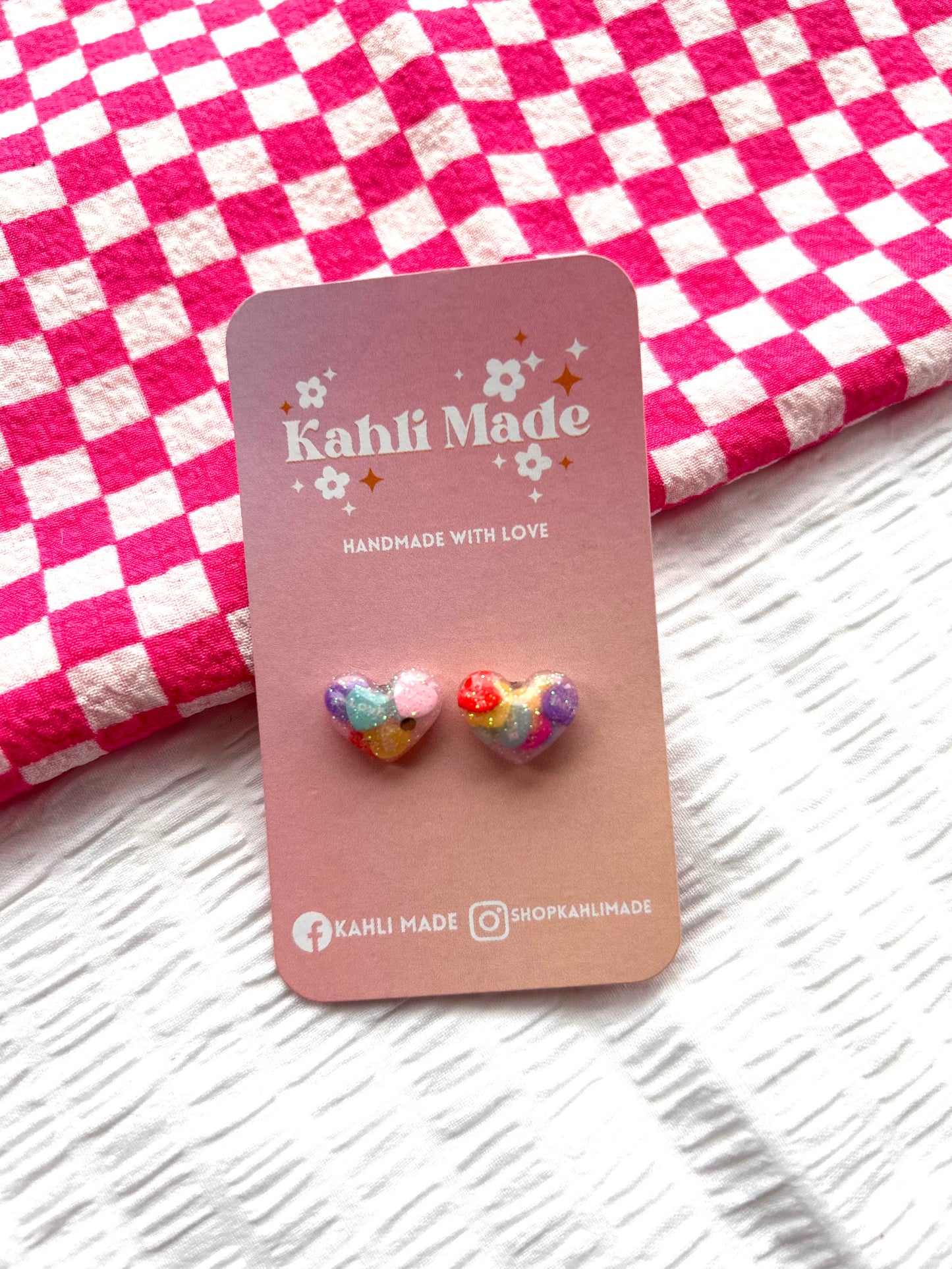 Conversation Heart Studs