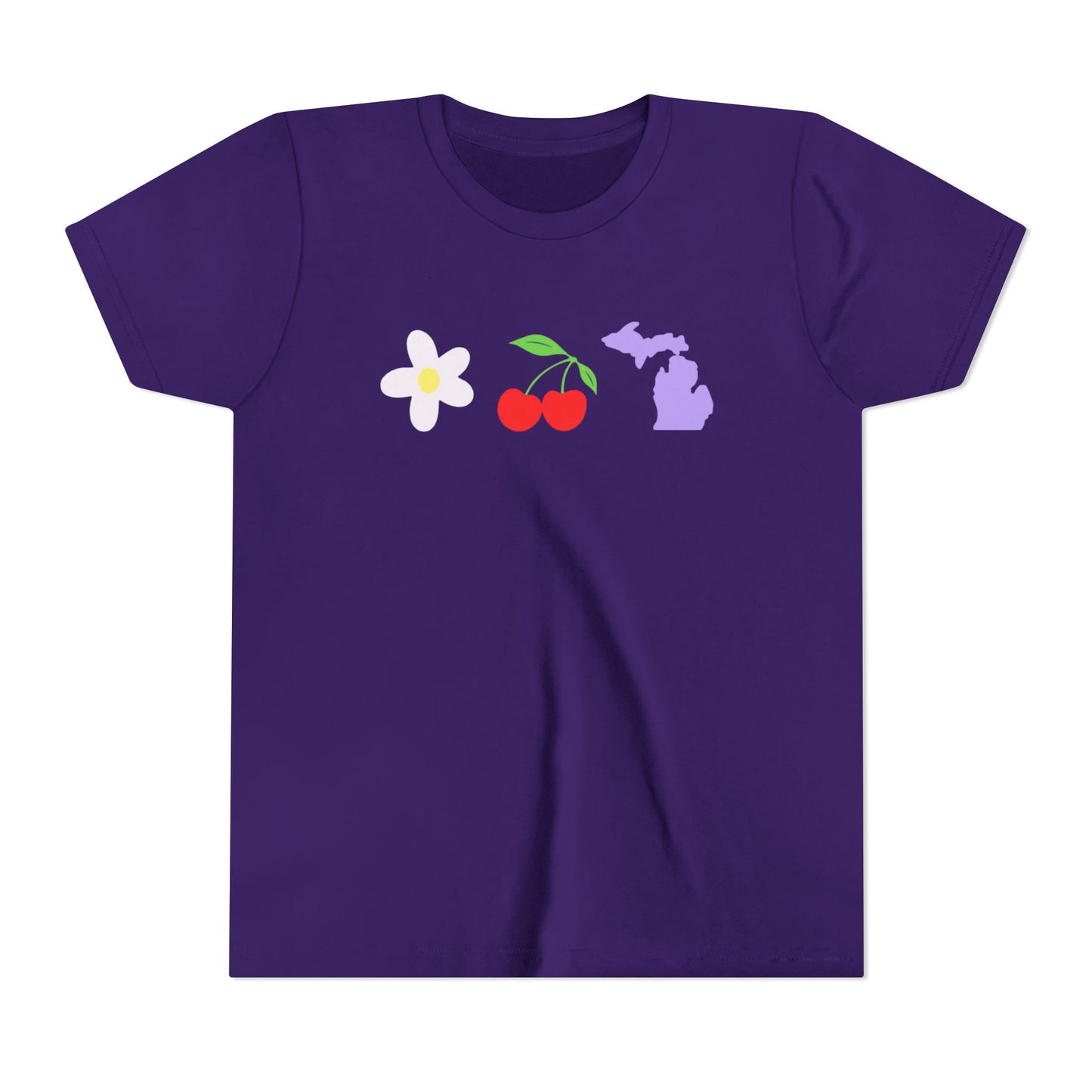 Youth Cherry Flower Michigan T