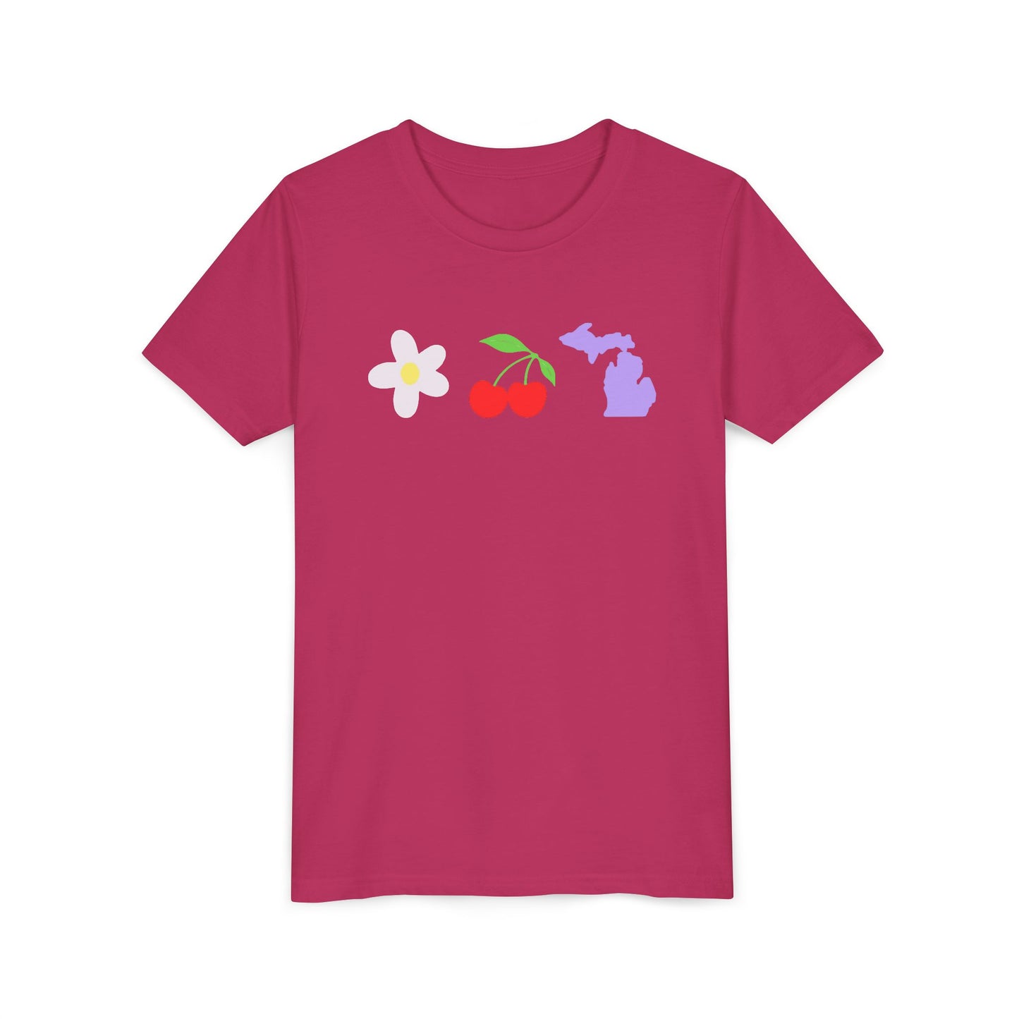 Youth Cherry Flower Michigan T