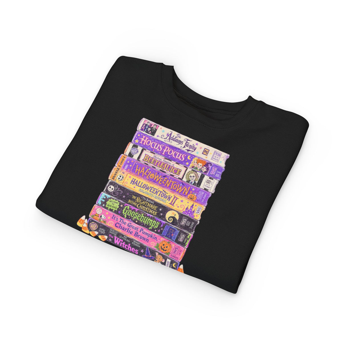 KM Nostalgic Halloween VHS Toddler Crewneck