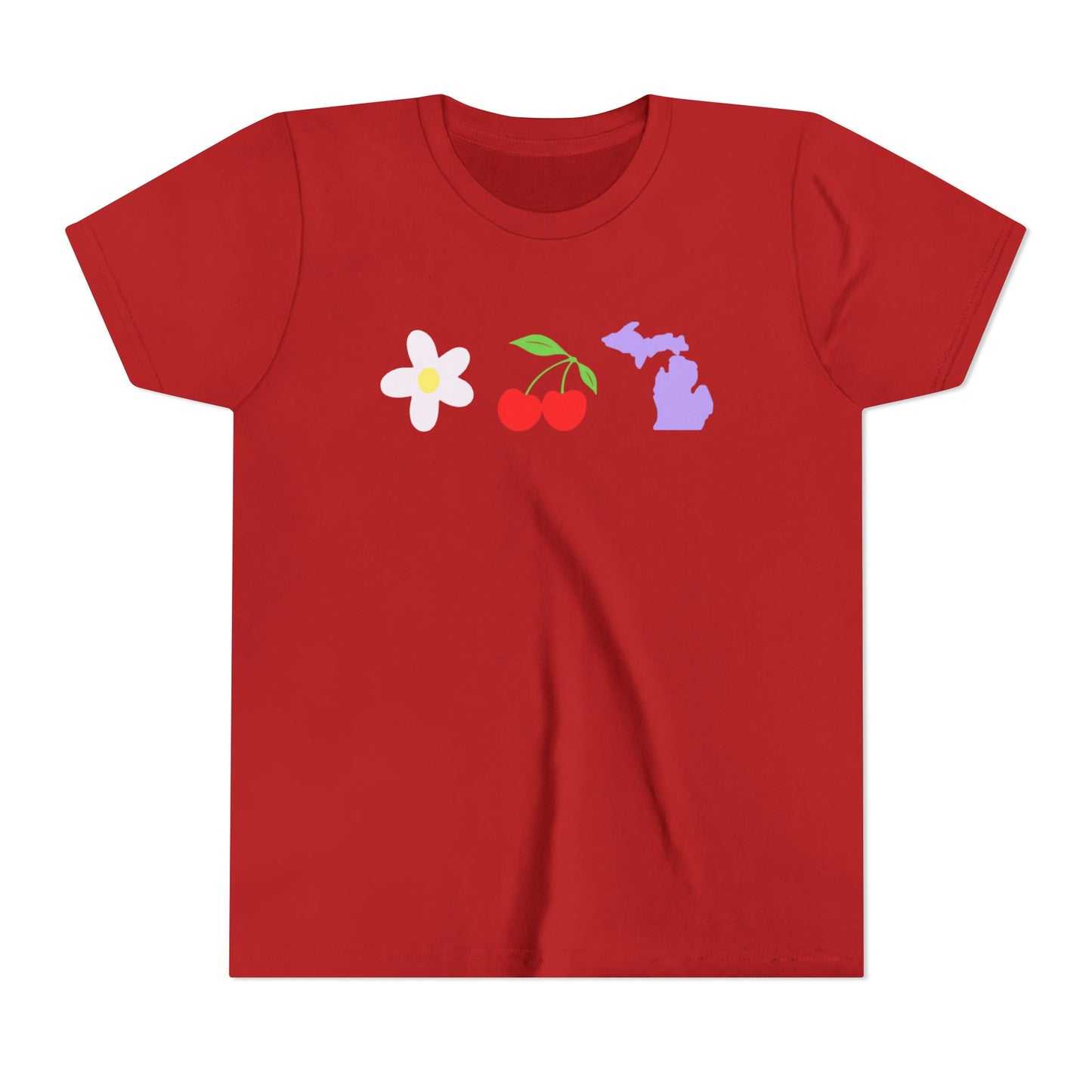 Youth Cherry Flower Michigan T
