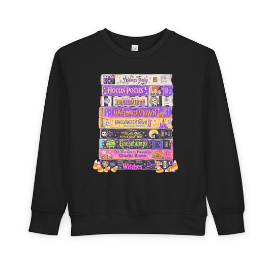 KM Nostalgic Halloween VHS Toddler Crewneck