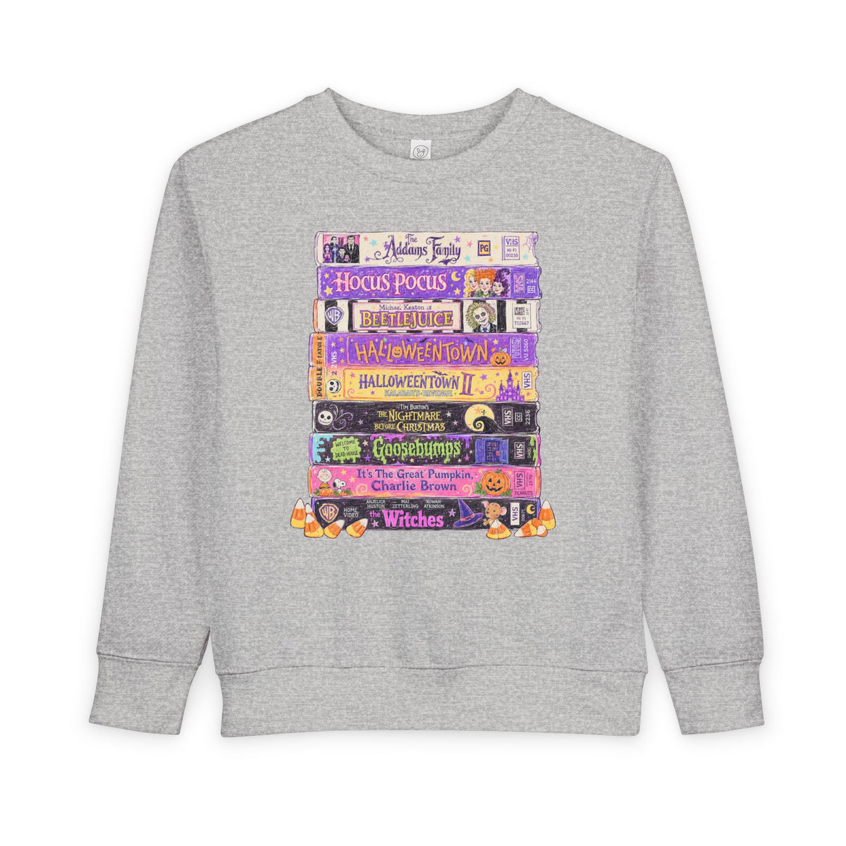 KM Nostalgic Halloween VHS Toddler Crewneck