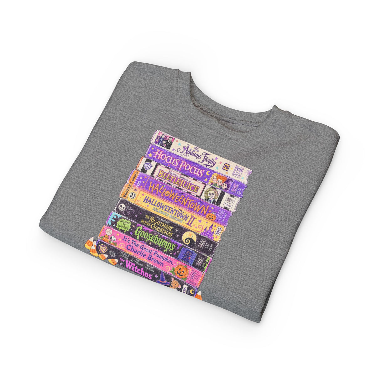 KM Nostalgic Halloween VHS Toddler Crewneck
