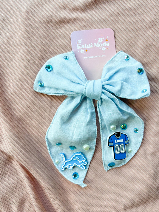 Detroit Lions Embellished Bow