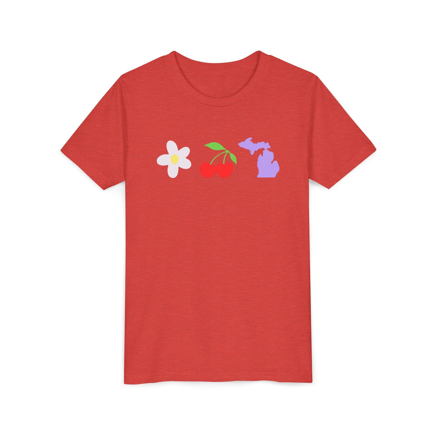 Youth Cherry Flower Michigan T