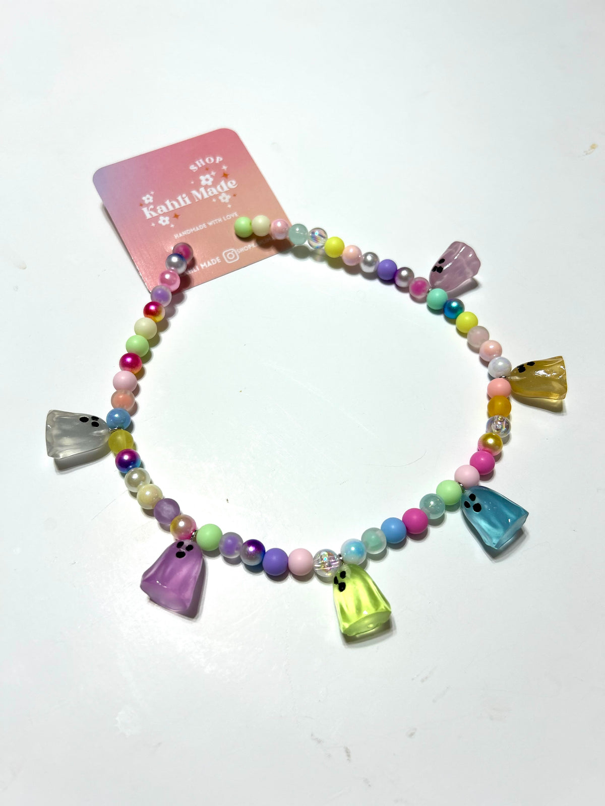 Glow in the Dark Ghost Charm Necklace