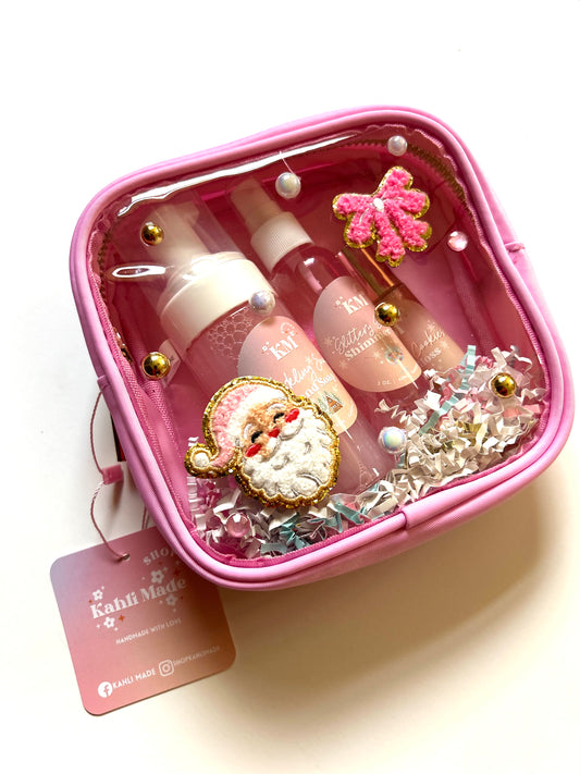 Pink Santa Cosmetics Set