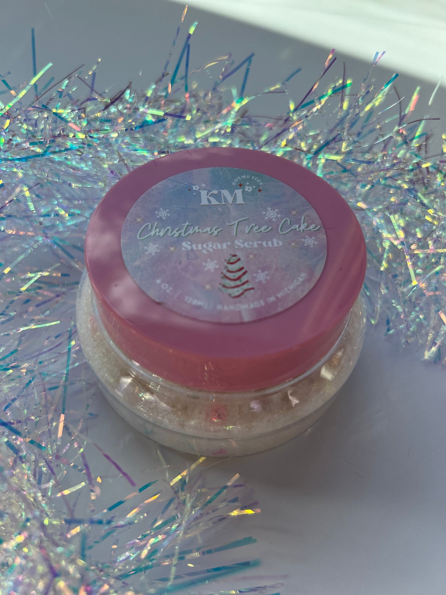 Christmas Tree Cake Sugar Scrub