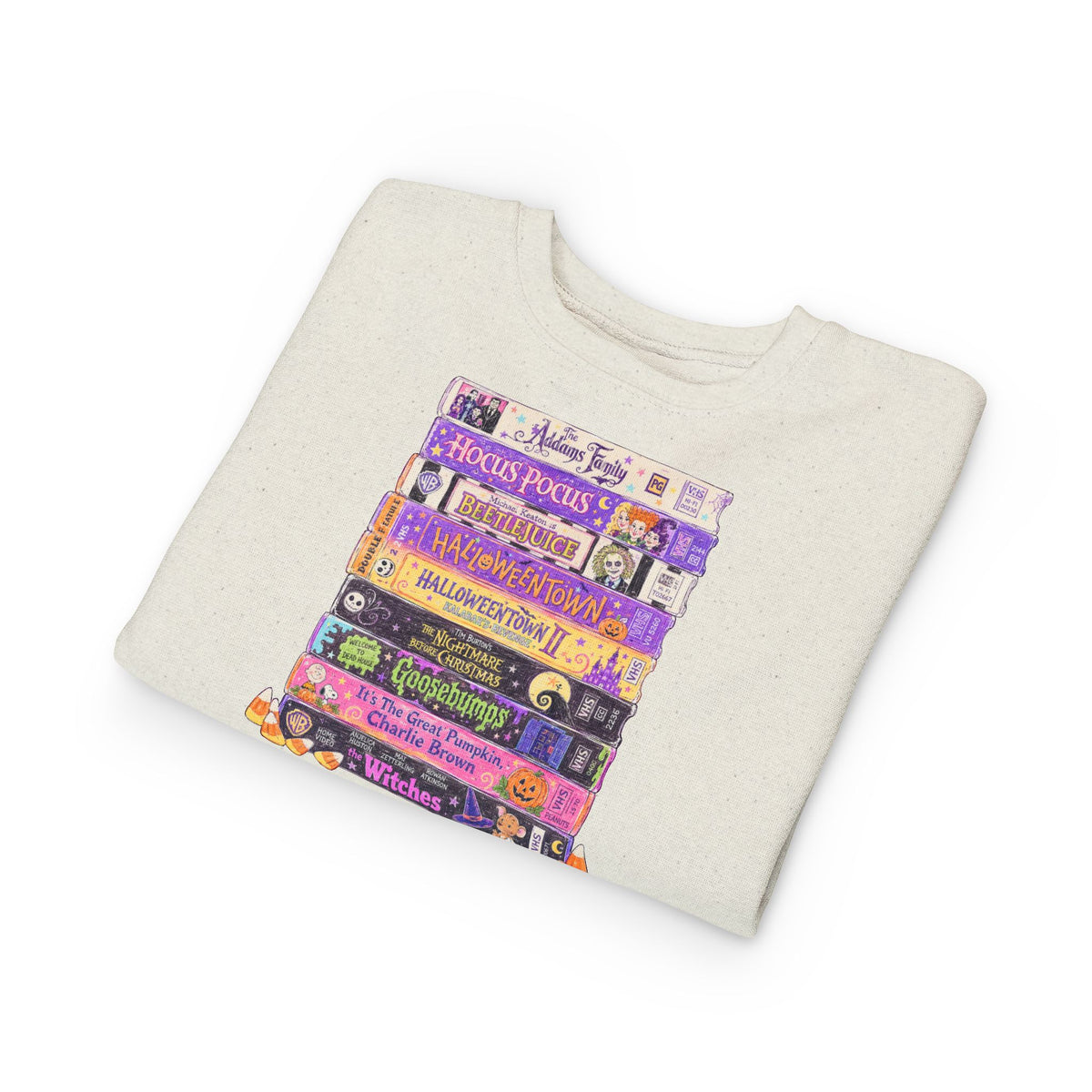 KM Nostalgic Halloween VHS Toddler Crewneck