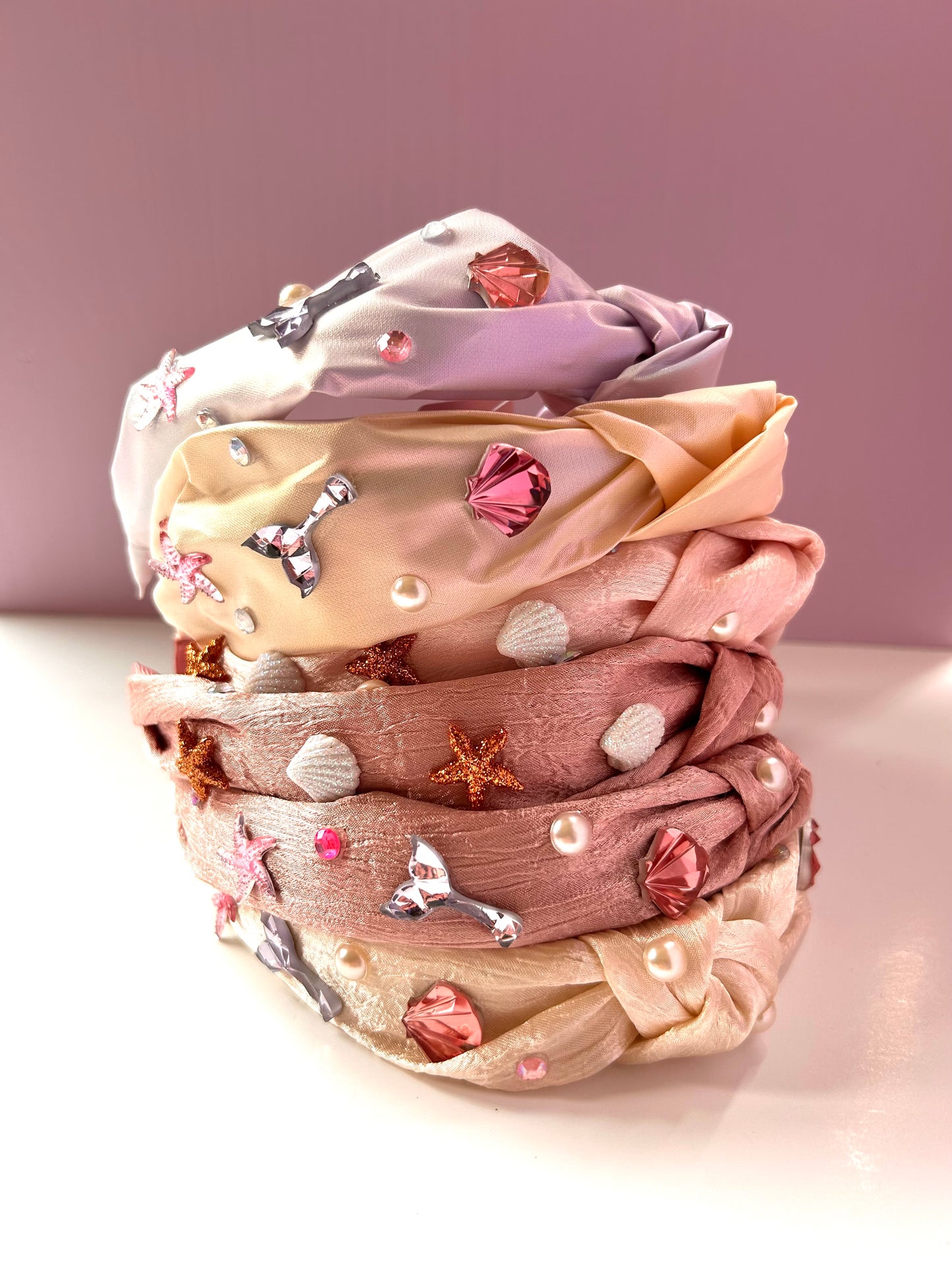Satin Mermaid Knotted Headband