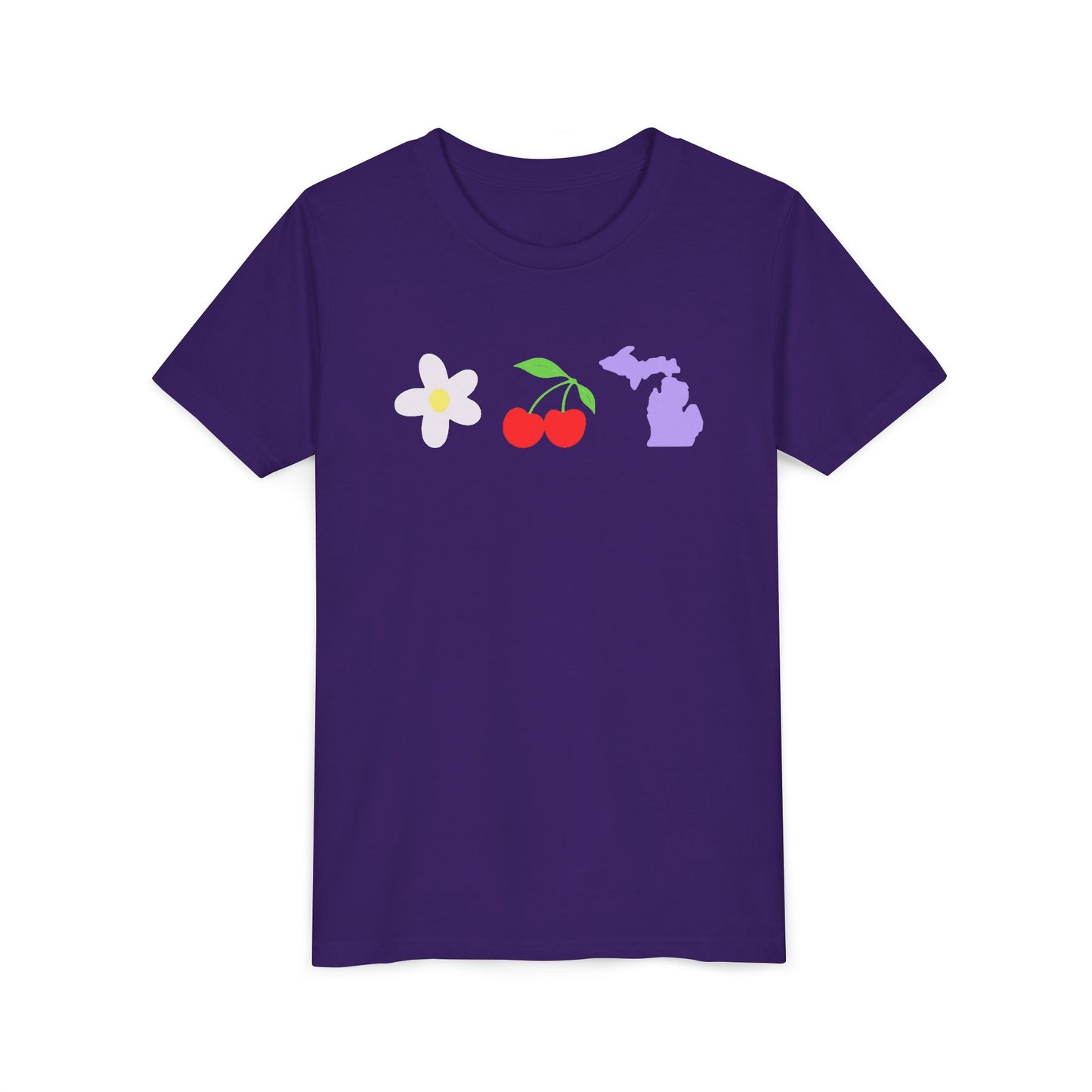 Youth Cherry Flower Michigan T