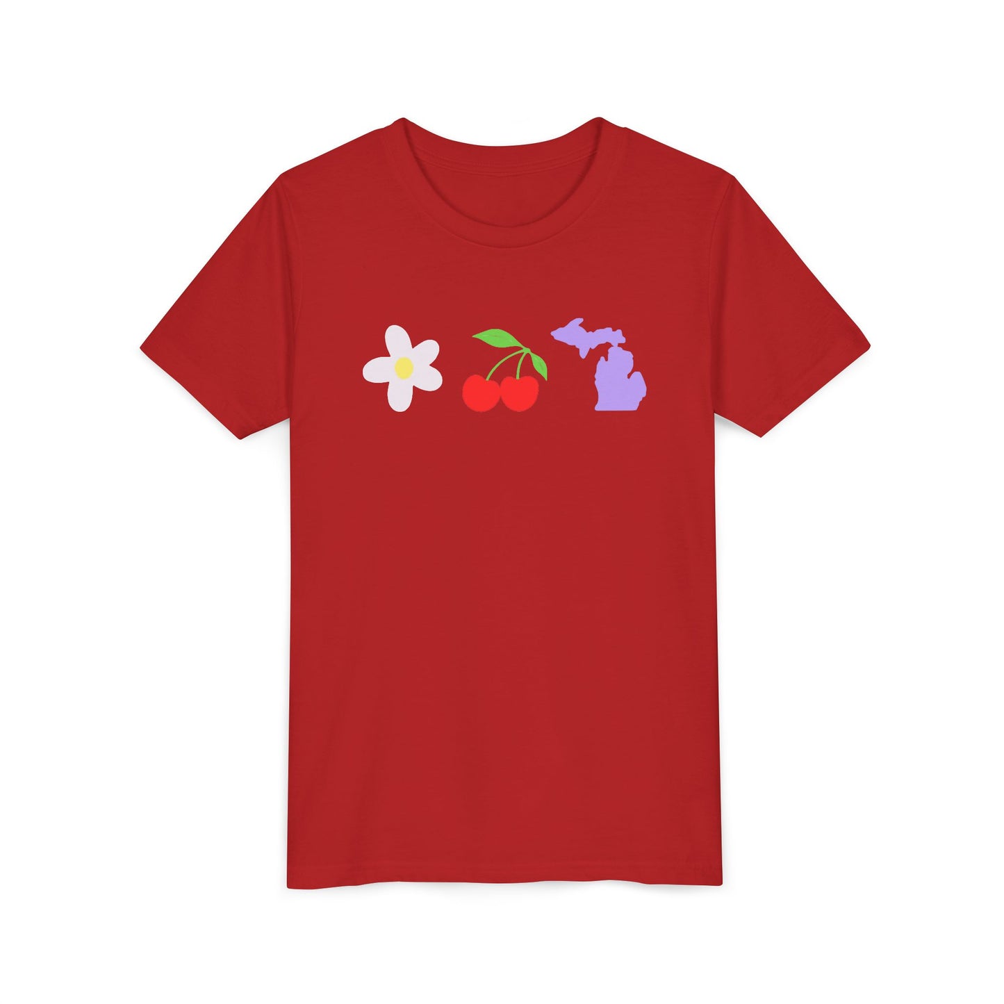 Youth Cherry Flower Michigan T