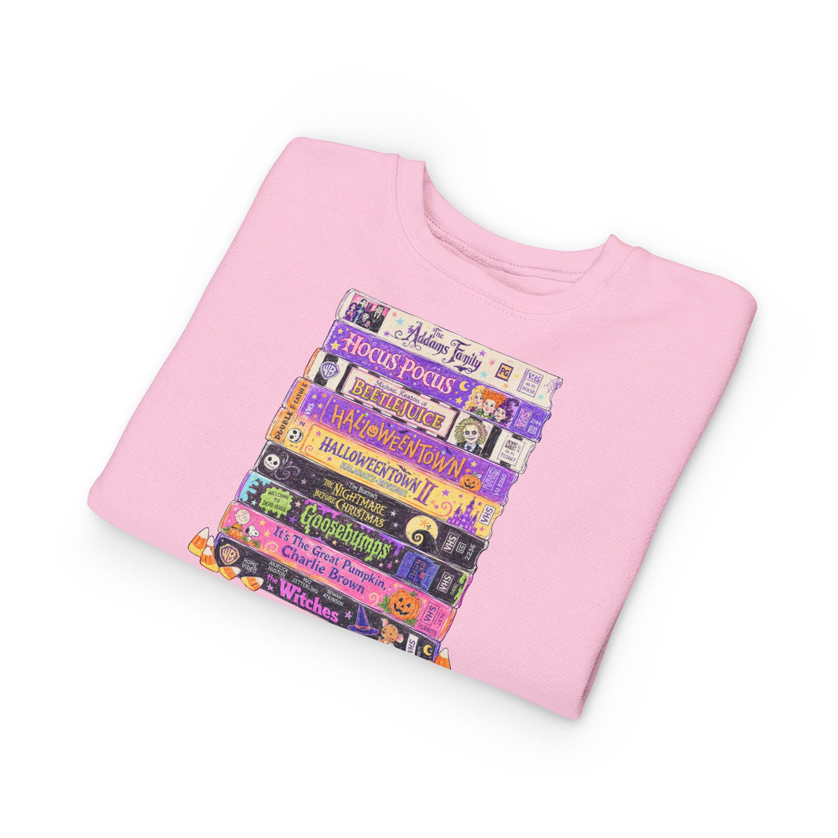 KM Nostalgic Halloween VHS Toddler Crewneck