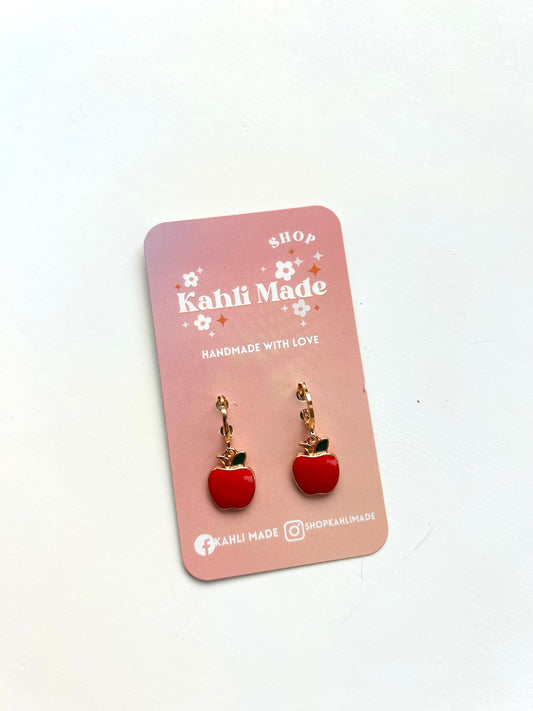 Apple Huggie Hoops
