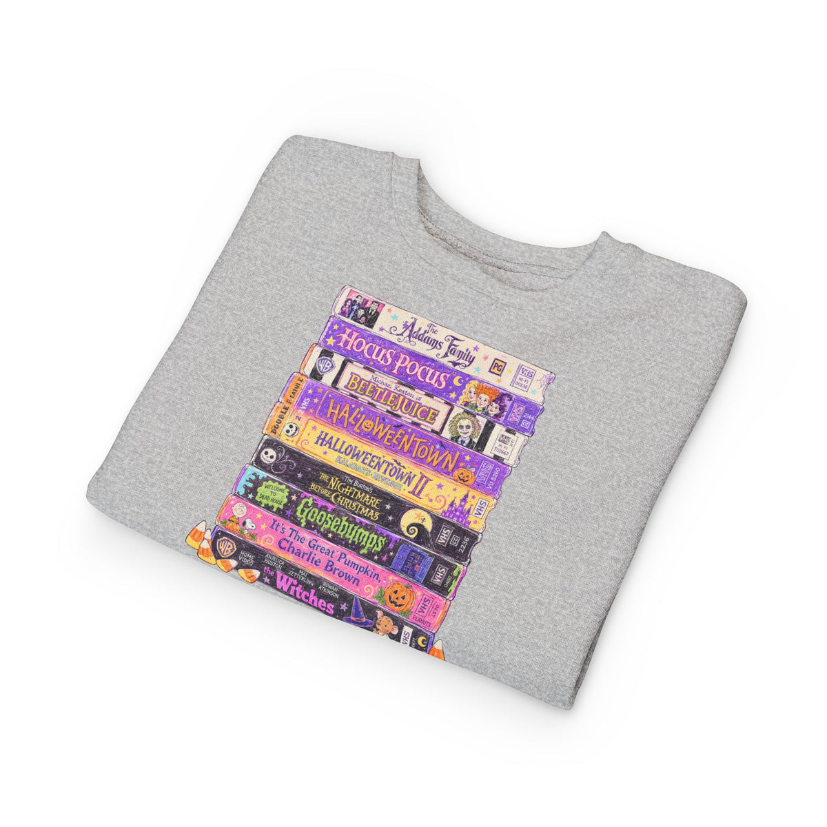 KM Nostalgic Halloween VHS Toddler Crewneck