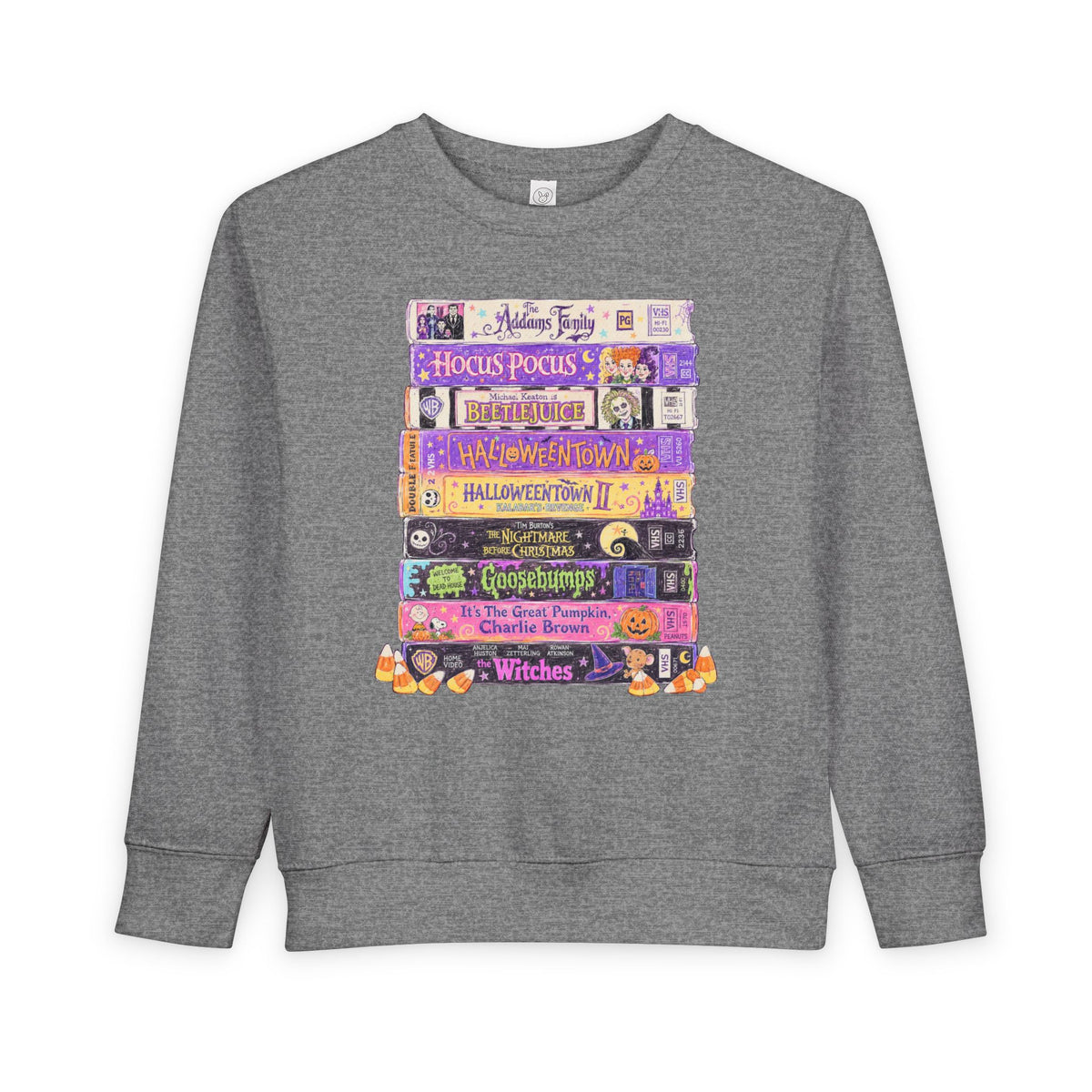 KM Nostalgic Halloween VHS Toddler Crewneck