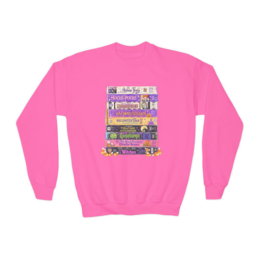KM Nostalgic Halloween VHS Youth Crewneck