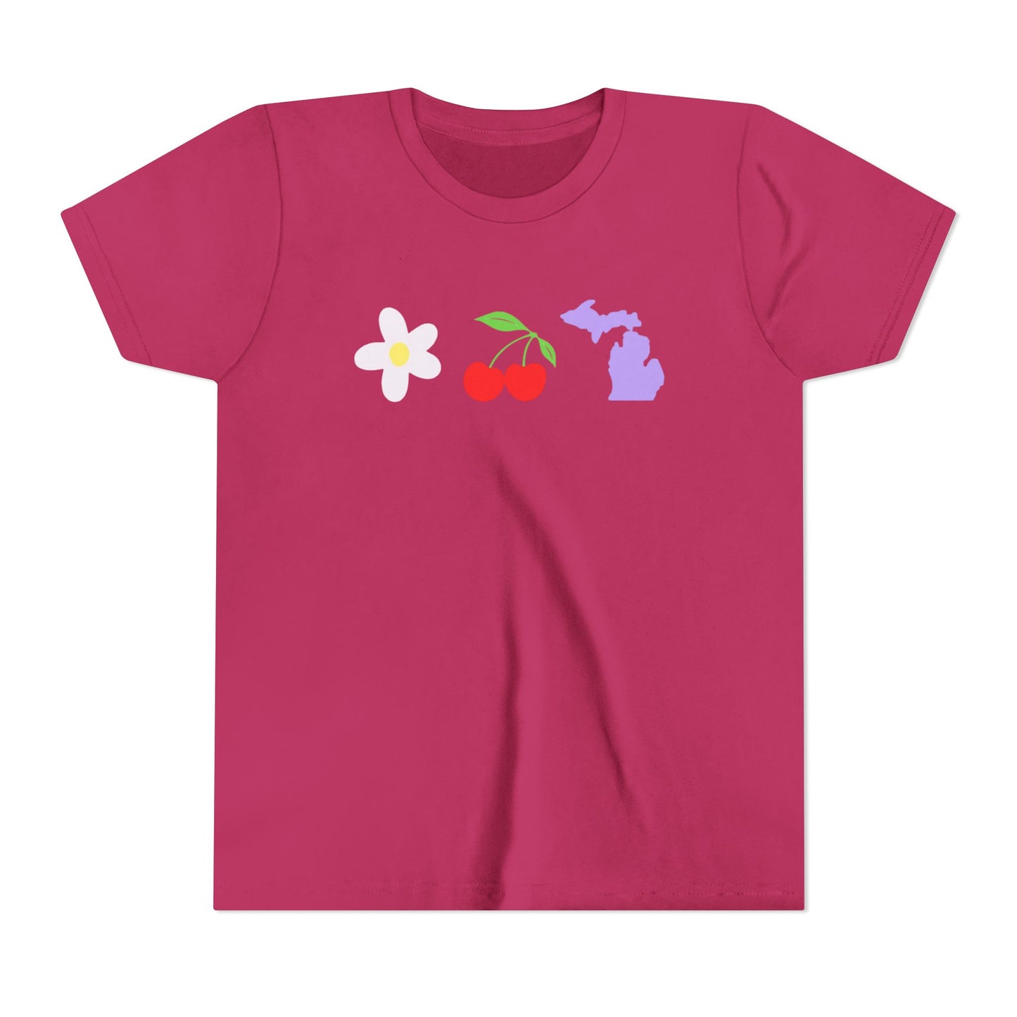 Youth Cherry Flower Michigan T