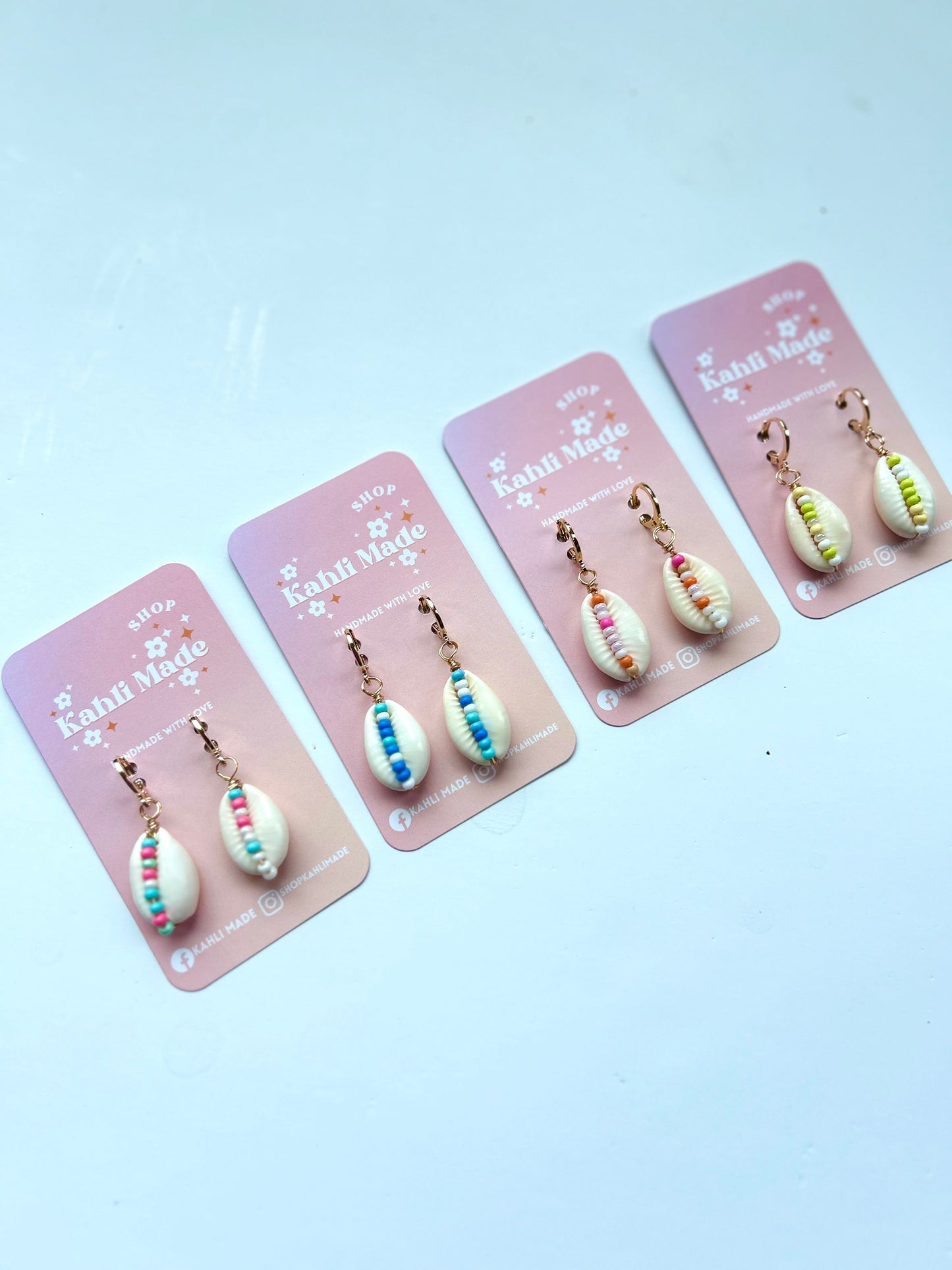 Beaded Shell Dangles