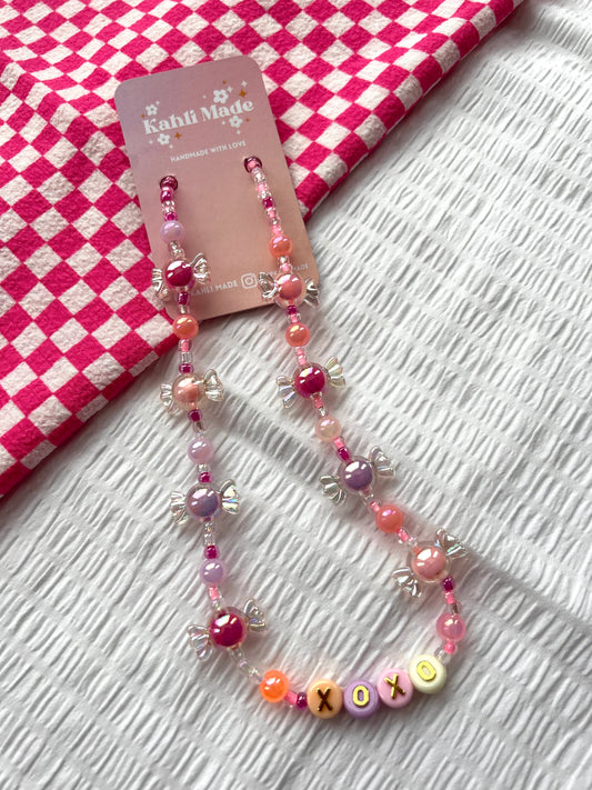 Girls XOXO Candy Necklace