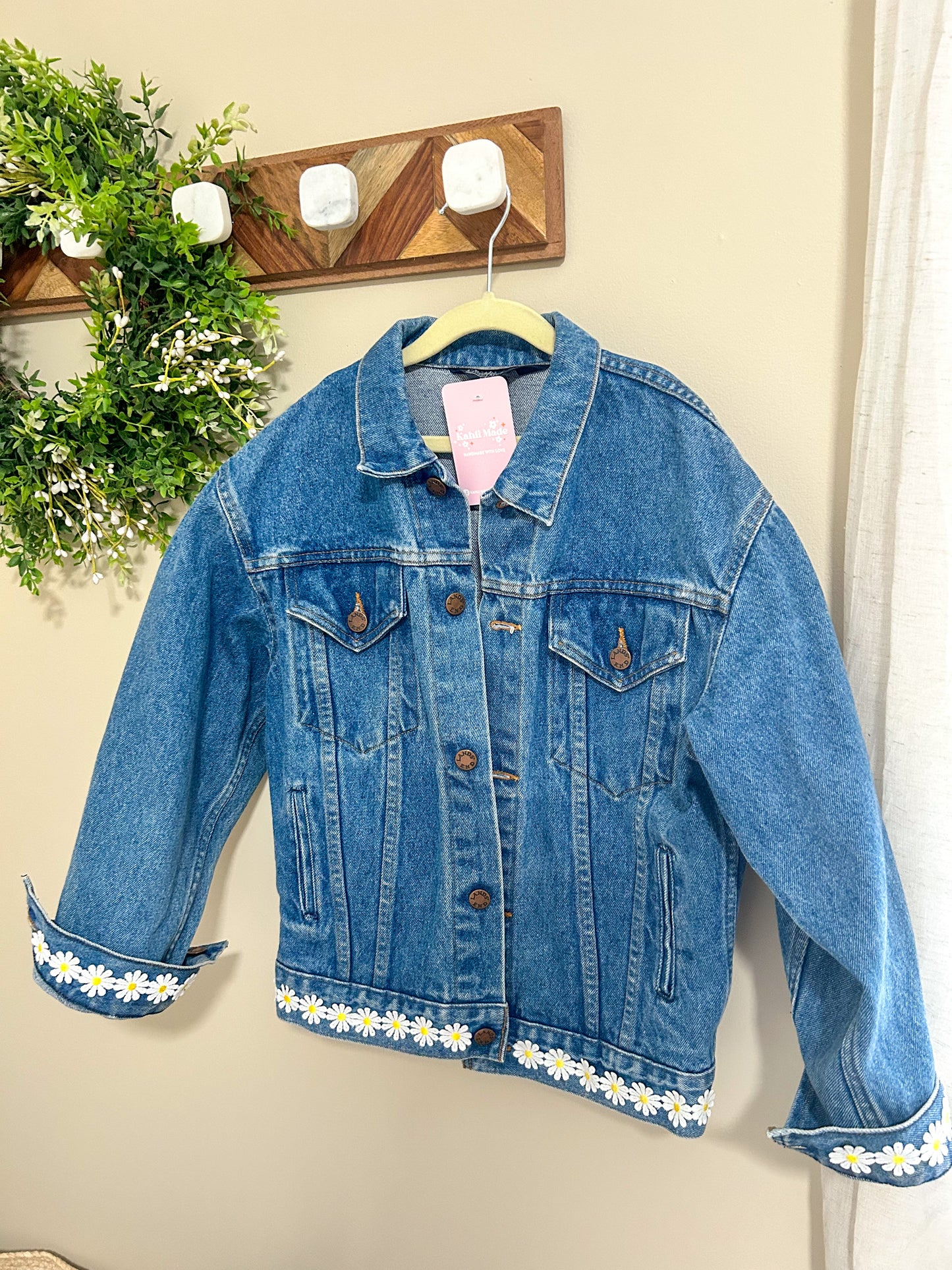 Upcycled Daisy Jean Jacket