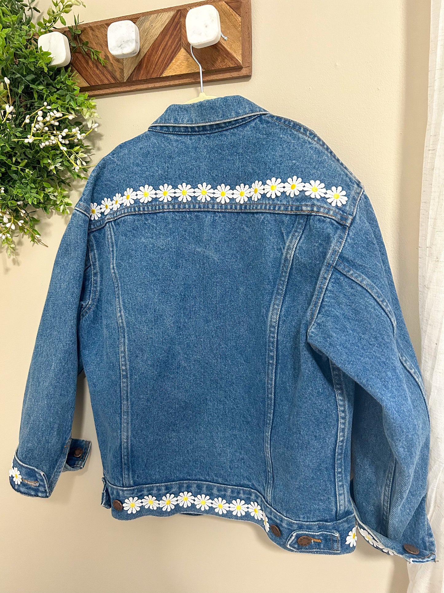 Upcycled Daisy Jean Jacket