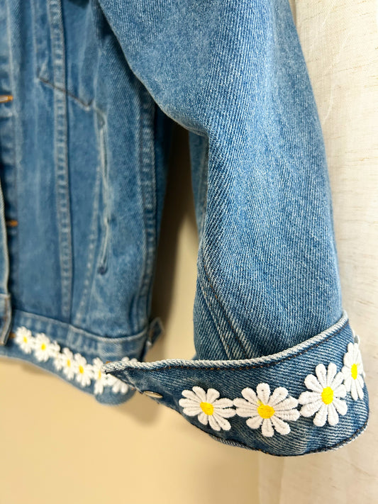 Upcycled Daisy Jean Jacket